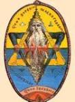 Graven Image of the Microprospsos/Macroprosposos the god of light and reflections meaning George Washington/Lucifer as the Yod godhead - Jewish Star of David also known as the King Solomon Quarries seal of the 28th degree of the Knight of the Sun symbol - The Apotheosis of George Washington/Lucifer from 1865.