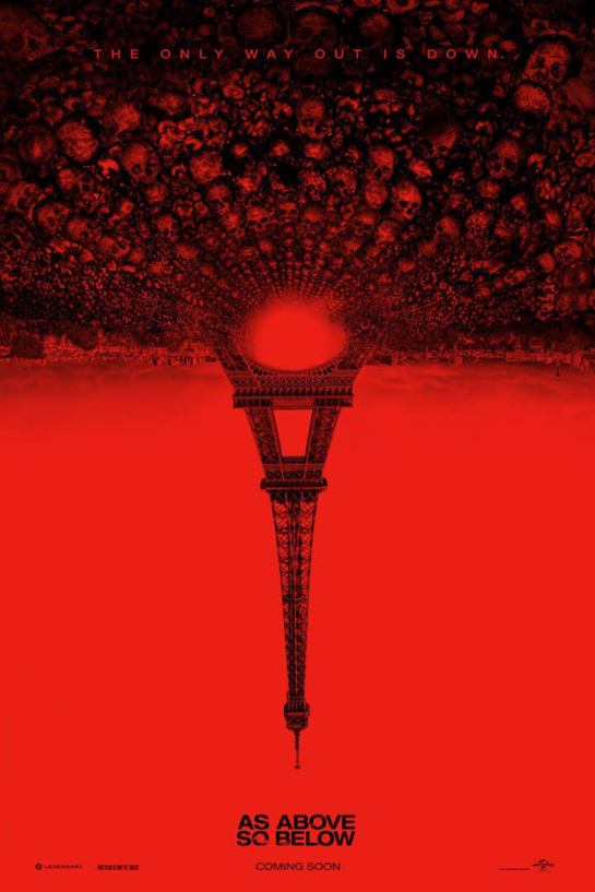 Film As Above So Below based in Paris France notice how they reverse the Eifel - Tubalcain Tower upside down why?
